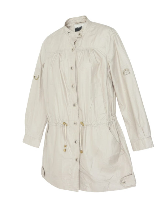 Jaeger Women's Beige Anorak Jacket UK 12 Lightweight Polyester