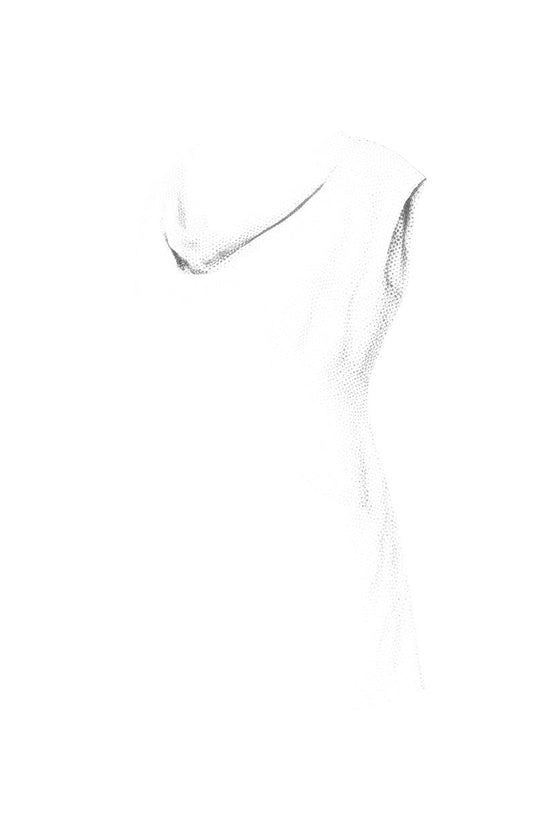 Prewornwholesale Joules white cotton wrap dress with navy polka dots, sleeveless V-neck design and knee-length cut.