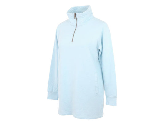 BAM Women’s Light Blue Half Zip Sweatshirt Size 12 Organic Cotton Blend