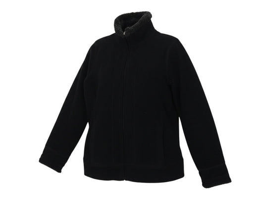 Maine New England Women's Black Fleece Jacket Size 10