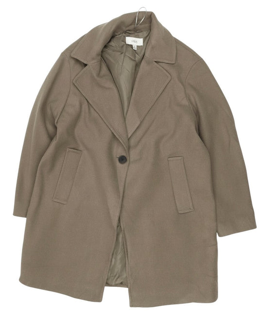 Marks and Spencer Women's Brown Size 16 Classic Overcoat