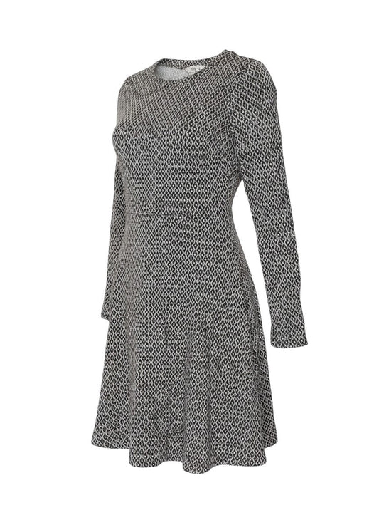 Marks and Spencer Women Brown Geometric Fit & Flare Dress UK 6