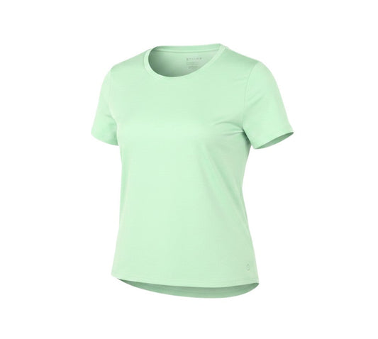 Prewornwholesale Marks and Spencer women's green crew neck activewear t-shirt in quick-dry stretch fabric