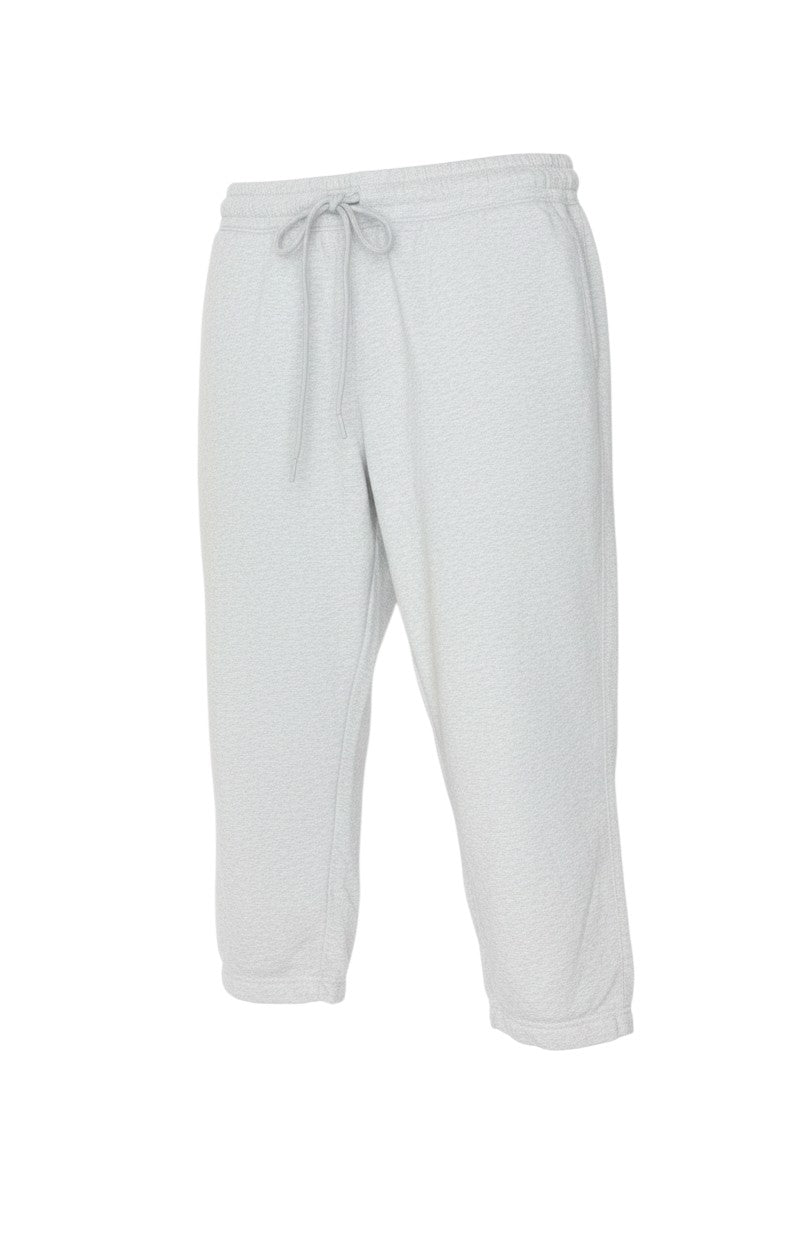 Prewornwholesale Marks and Spencer light grey cotton blend short jogger sweatpants with drawstring waist