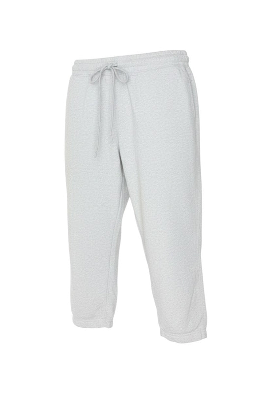 Prewornwholesale Marks and Spencer light grey cotton blend short jogger sweatpants with drawstring waist