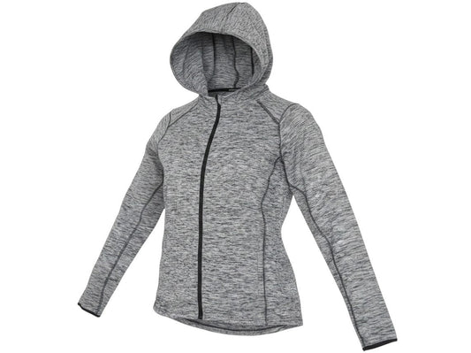 Prewornwholesale Marks and Spencer women's grey marl full zip hoodie with raglan sleeves and a hood