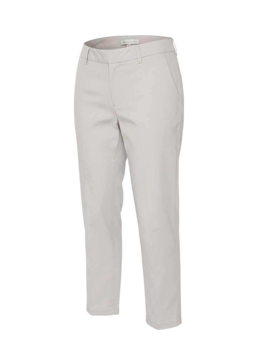 Marks & Spencer Women's Beige UK 12 Tapered Cotton Trousers