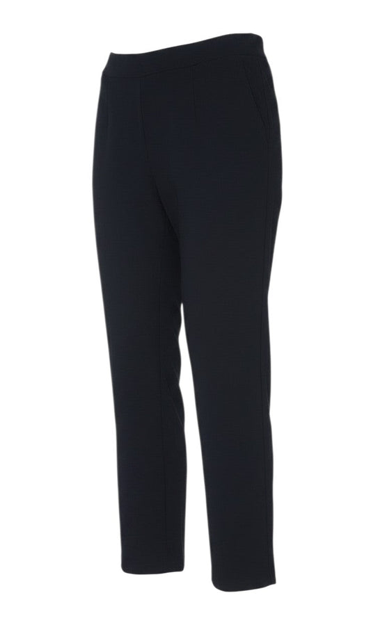 Marks & Spencer Women’s Black UK 16 Regular Pull-On Straight Trousers