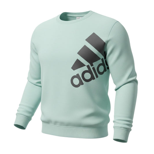 Adidas Womens Mint Green Long Sleeve Crew Neck Sweatshirt Size M