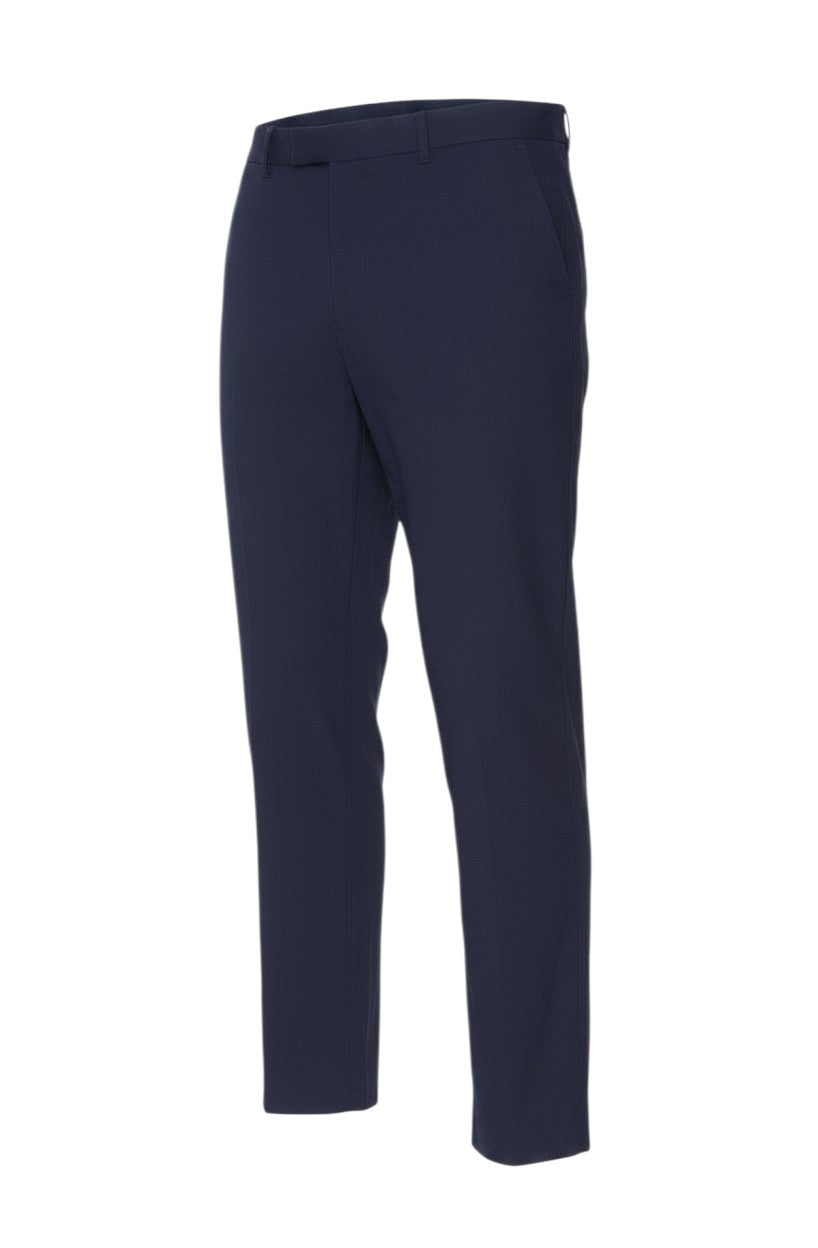 Marks & Spencer Women’s Blue Size 16 Cotton Blend Tapered Work Trousers