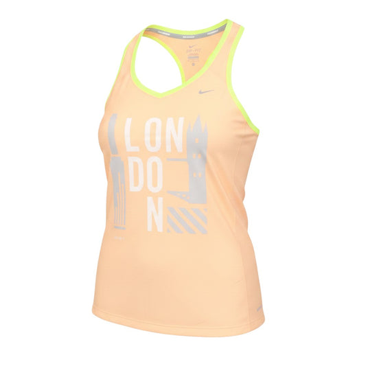 Nike Womens Orange Dri-Fit Running Tank Top Medium