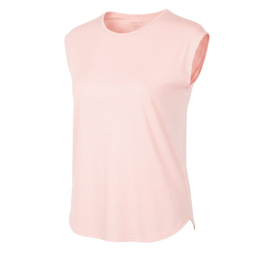 Prewornwholesale St. Bernard for Dunnes Stores pink mesh active T-shirt with crew neck and cap sleeves