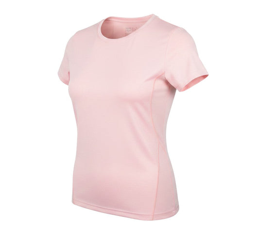 Dunnes Stores Womens Pink  Nylon Basic T-Shirt Size S Crew Neck Pullover