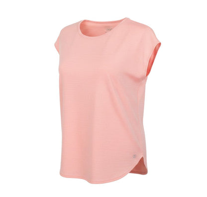 Dunnes Womens Pink  Polyester Basic T-Shirt Size M Crew Neck