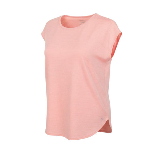 Dunnes Stores Womens Pink  Polyester Basic T-Shirt Size M Crew Neck