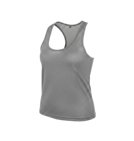 Primark Womens Grey   Basic Tank Size 8  - dotted pattern