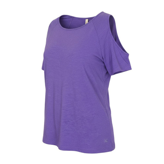 Next Womens Purple Cold Shoulder T-Shirt Size 14