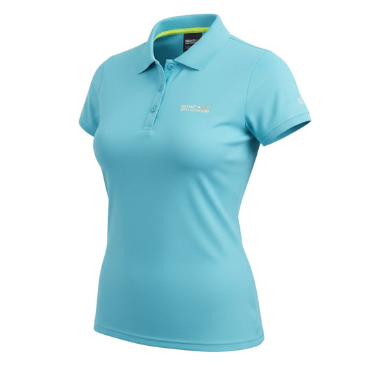 Regatta Women Blue Polo Shirt Size 14 Lightweight Activewear Top