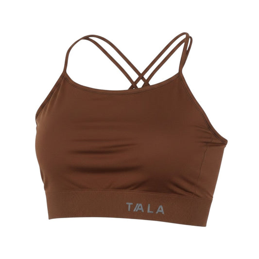 Tala Women's Brown Slim Fit Seamless Activewear Tank Top M