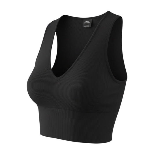 Urban Outfitters Women Black M Sports Bra Seamless Nylon Elastane