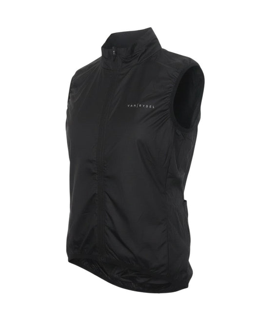 Van Rysel Black Sleeveless Lightweight Waistcoat Women’s S Reflective Cycling Vest