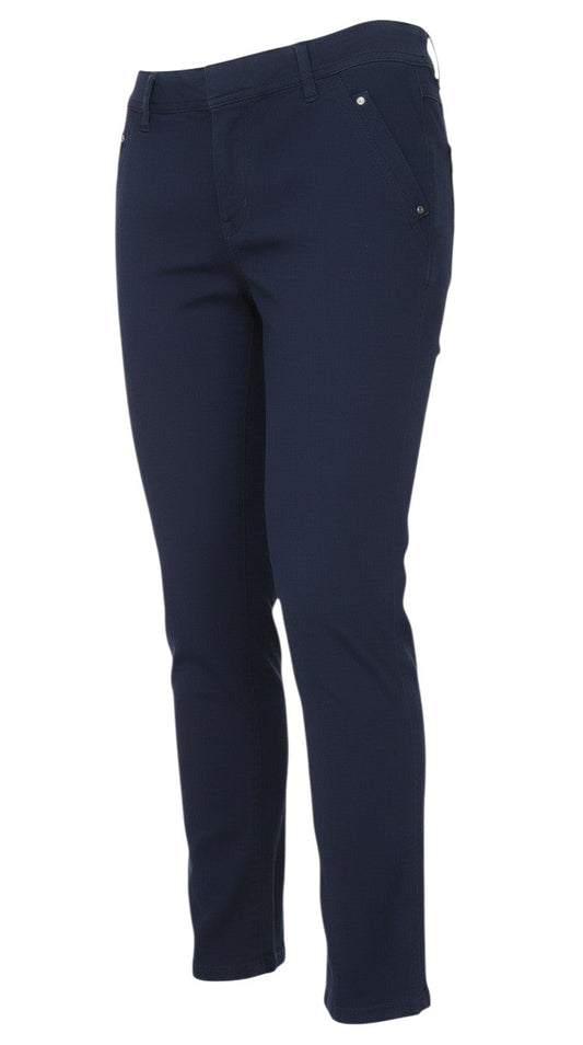 Wallis Women’s Blue UK 10 Cropped Stretch Trousers Pockets