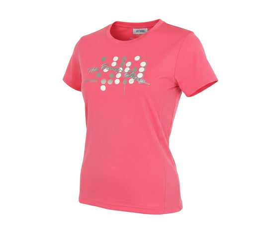 Yonex Women's Pink T-Shirt, L, Sports Activewear
